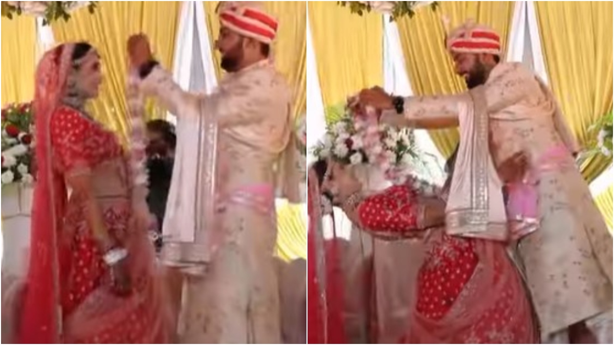 'Matrix wali dulhan': Bride wows internet with her flexibility during jaimala ceremony