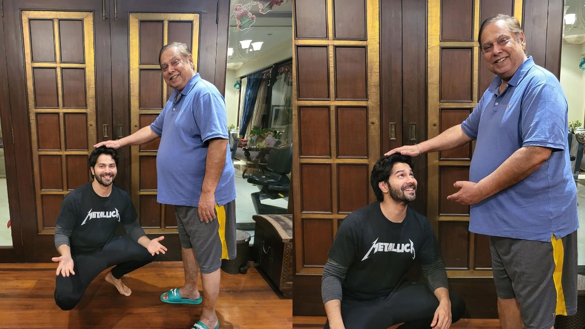 Varun Dhawan enters 2022 with father David Dhawan's blessings, fans shower love on 'father-son' jodi