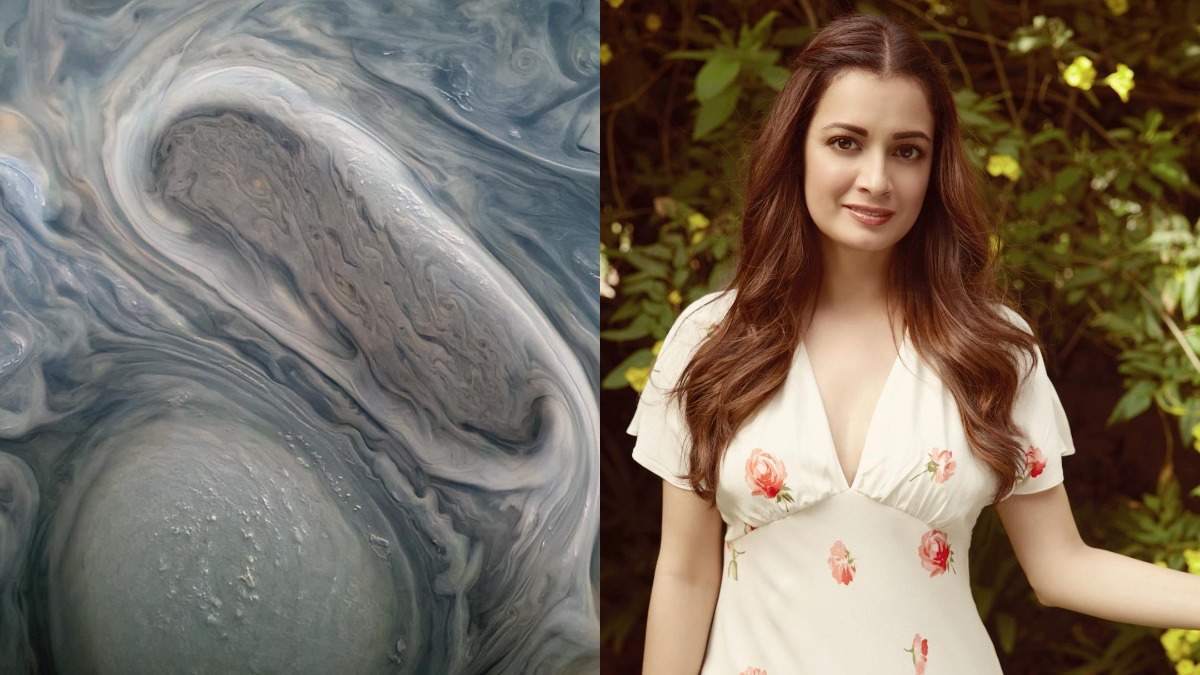 NASA shows two storms brewing on Jupiter's surface, Dia Mirza reacts to viral photo