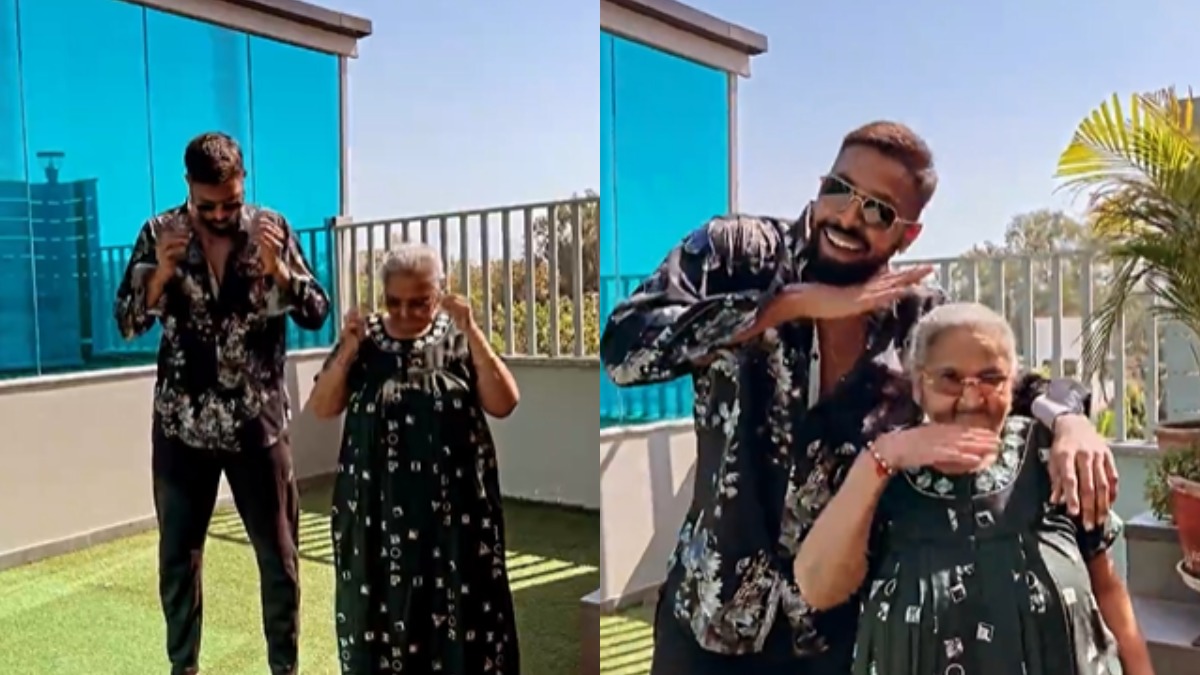 Hardik Pandya, his nani dancing on Srivalli from Pushpa is cutest thing on Internet; Allu Arjun reacts