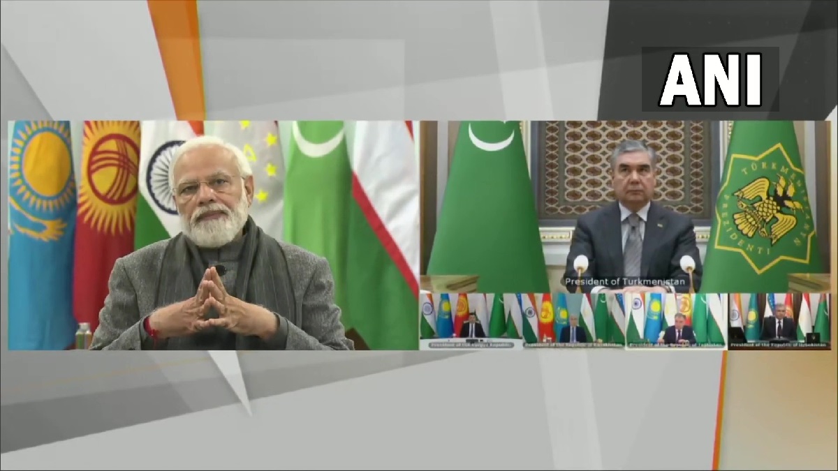 Pm Modi Hosts First India Central Asia Summit Calls For Cooperation On