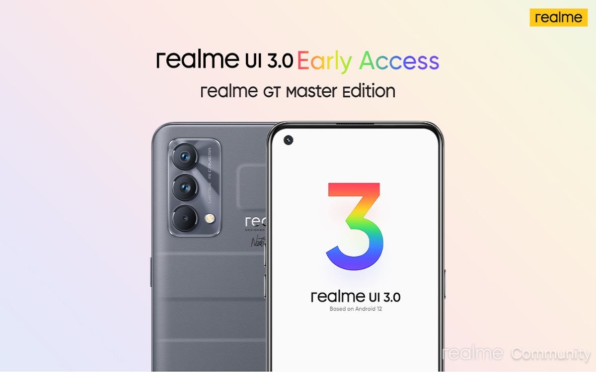 realme gt master edition ui 3.0 update