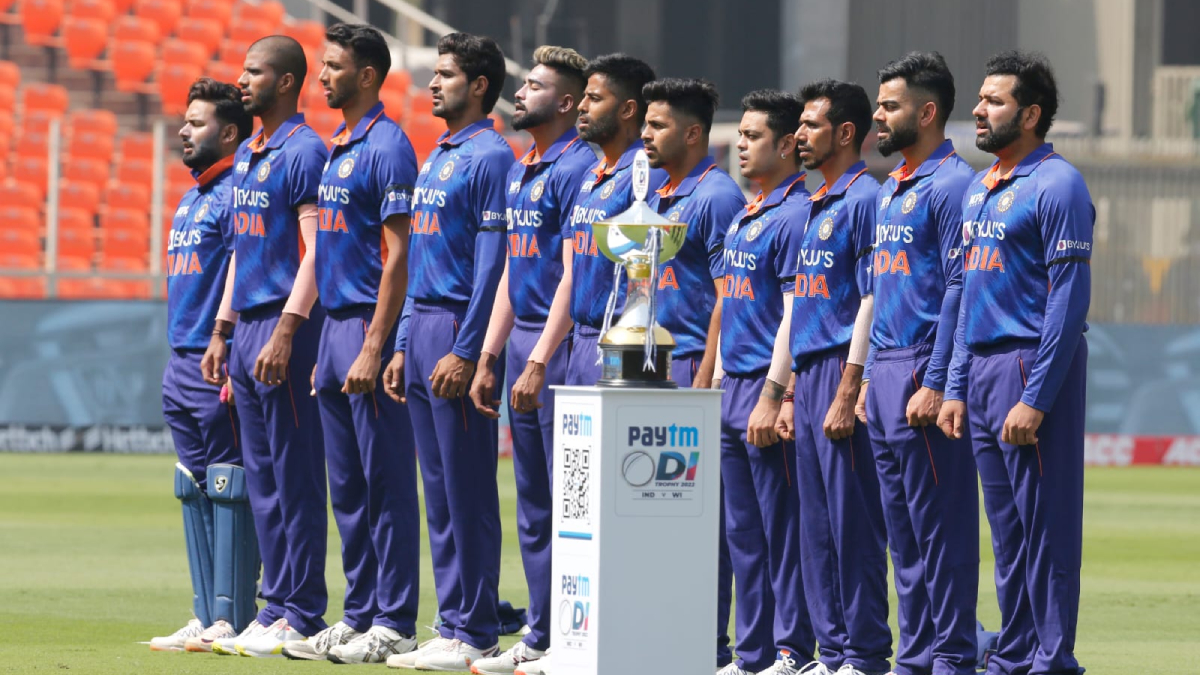 India vs West Indies, 1st ODI: Indian team wears black armbands to pay respect to late Lata Mangeshkar