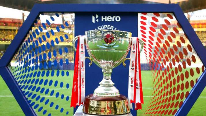 File photo of Indian Super League trophy.