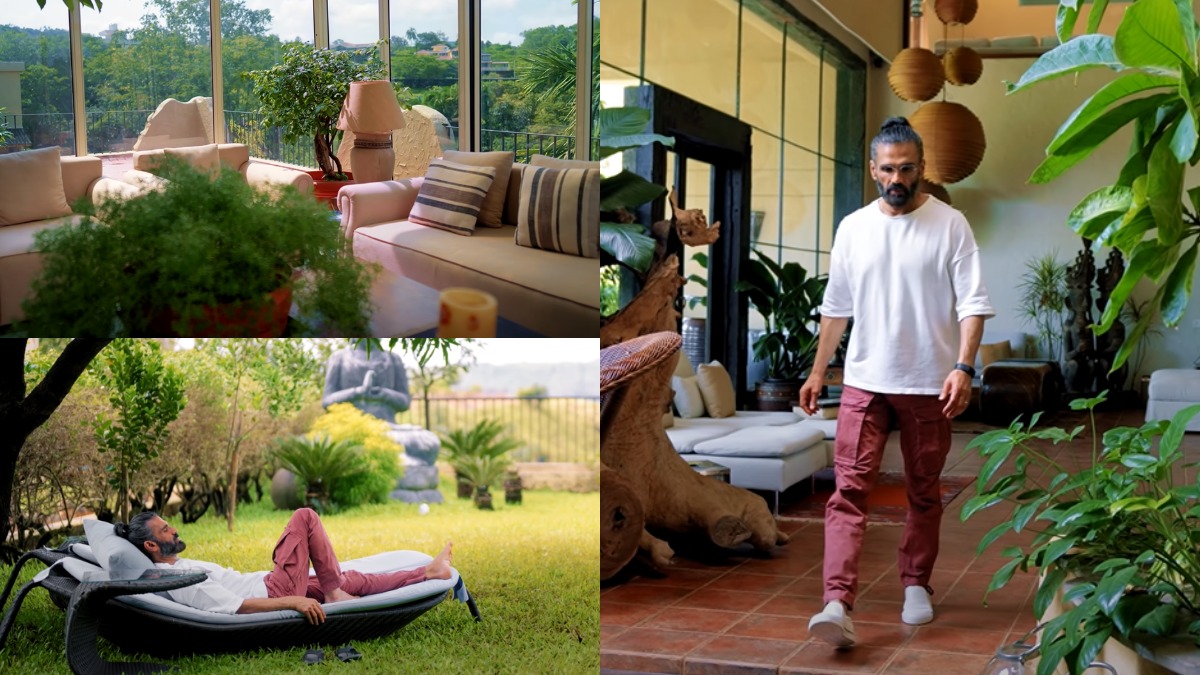 Inside Suniel Shetty's Khandala hilltop home with canal, glass ceilings and  indoor theatre | WATCH | Celebrities News – India TV