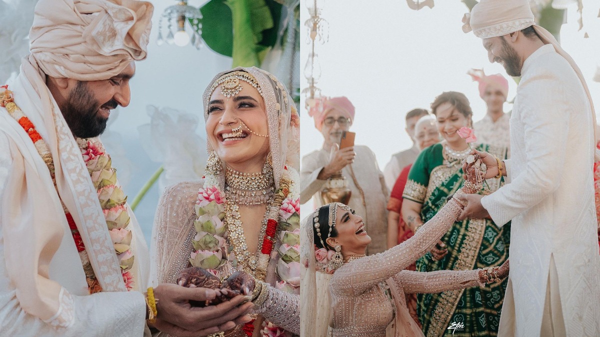 Karishma Tanna goes down on one knee for groom Varun Bangera; actress shares dreamy pics