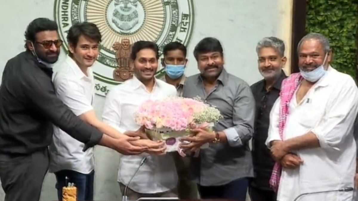 Chiranjeevi, Mahesh Babu, Prabhas & other Tollywood bigwigs meet AP CM over ticket pricing issue