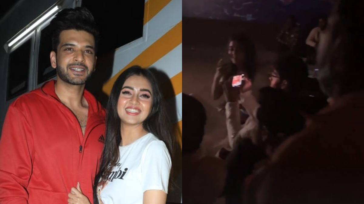 Naagin 6 premiere: Karan Kundrra roots for his 'laddoo' Tejasswi Prakash as he joins her on sets | WATCH