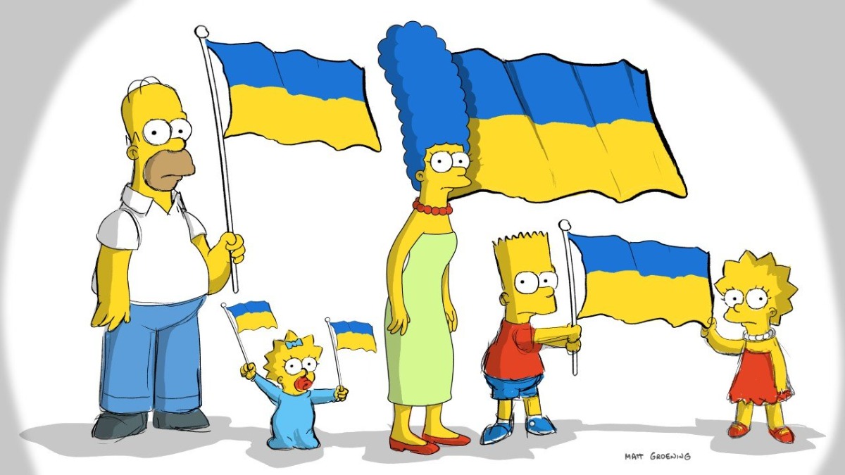 Did 'The Simpsons' declare who will win Russia-Ukraine war? Show raises  latter's flag in new cartoon | Trending News – India TV