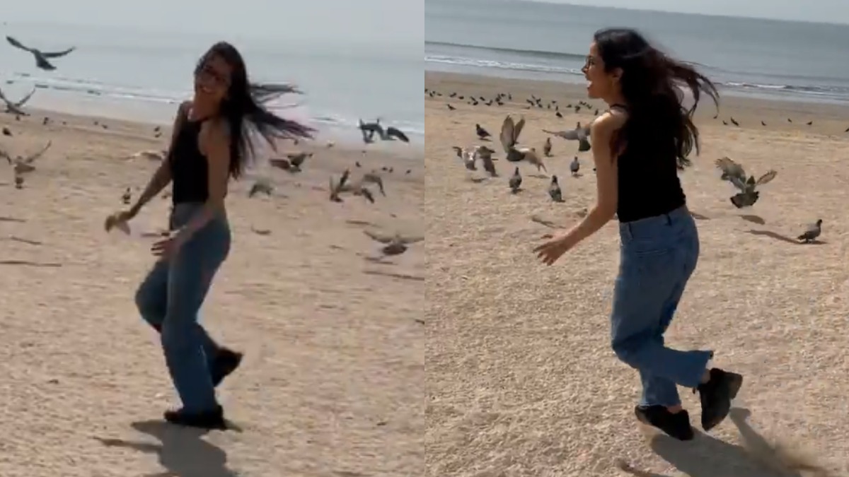 Shehnaaz Gill shares cheerful video from a beach day; says 'I wish I could fly...'