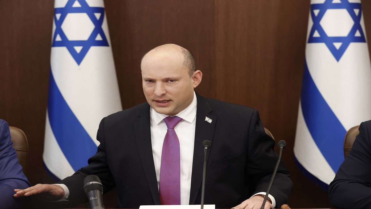Jerusalem: Israeli Prime Minister Naftali Bennett attends a cabinet meeting