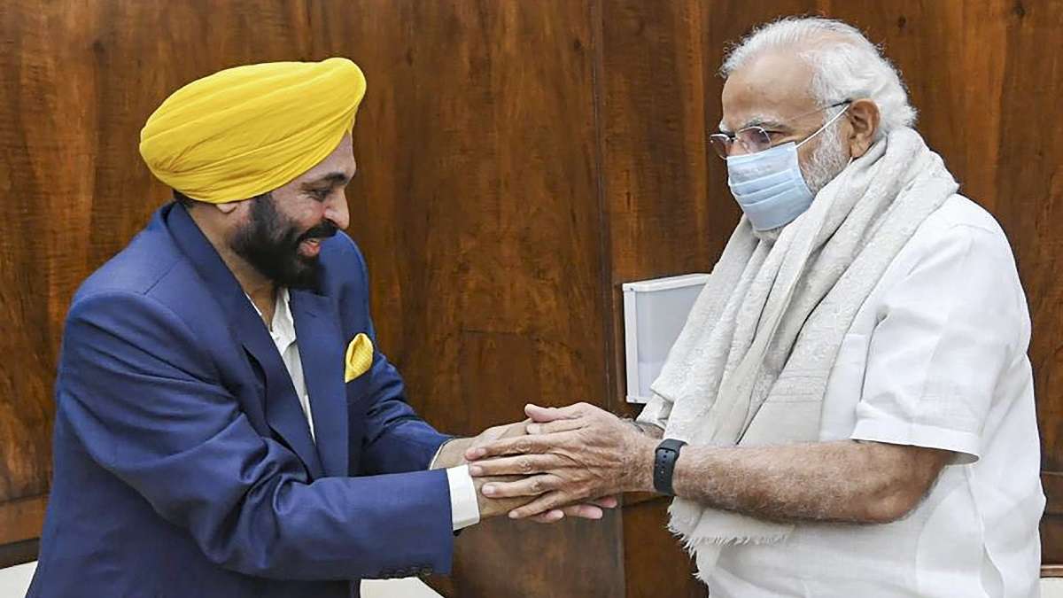 Punjab CM Bhagwant Mann meets PM Modi, seeks Rs 1 lakh crore from Centre