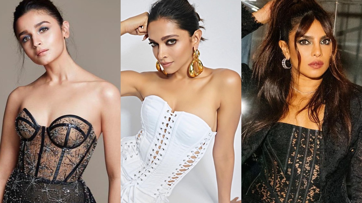 how to wear deepika padukone style corset over shirt