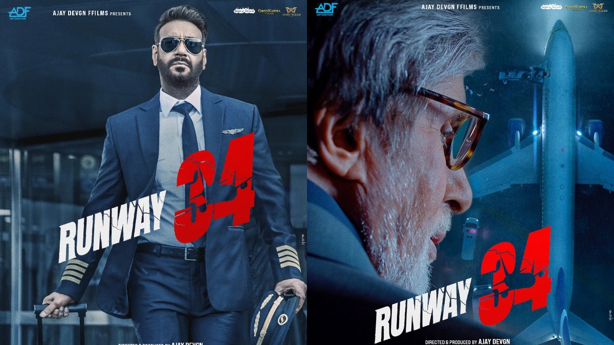 Runway 34: Ajay Devgn, Amitabh Bachchan announce trailer release date with new looks