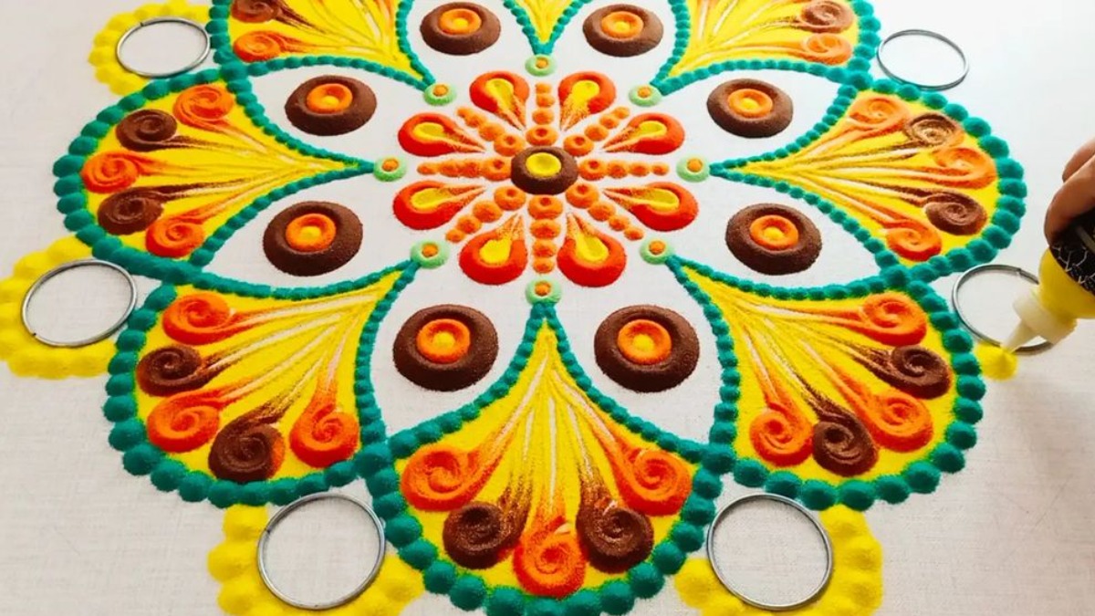101 Rangoli Designs  Simple Diwali Peacock  Flower  Wedbook