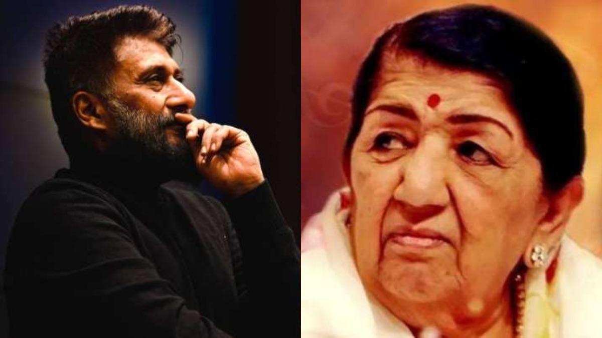 Vivek Agnihotri and Lata Mangeshkar