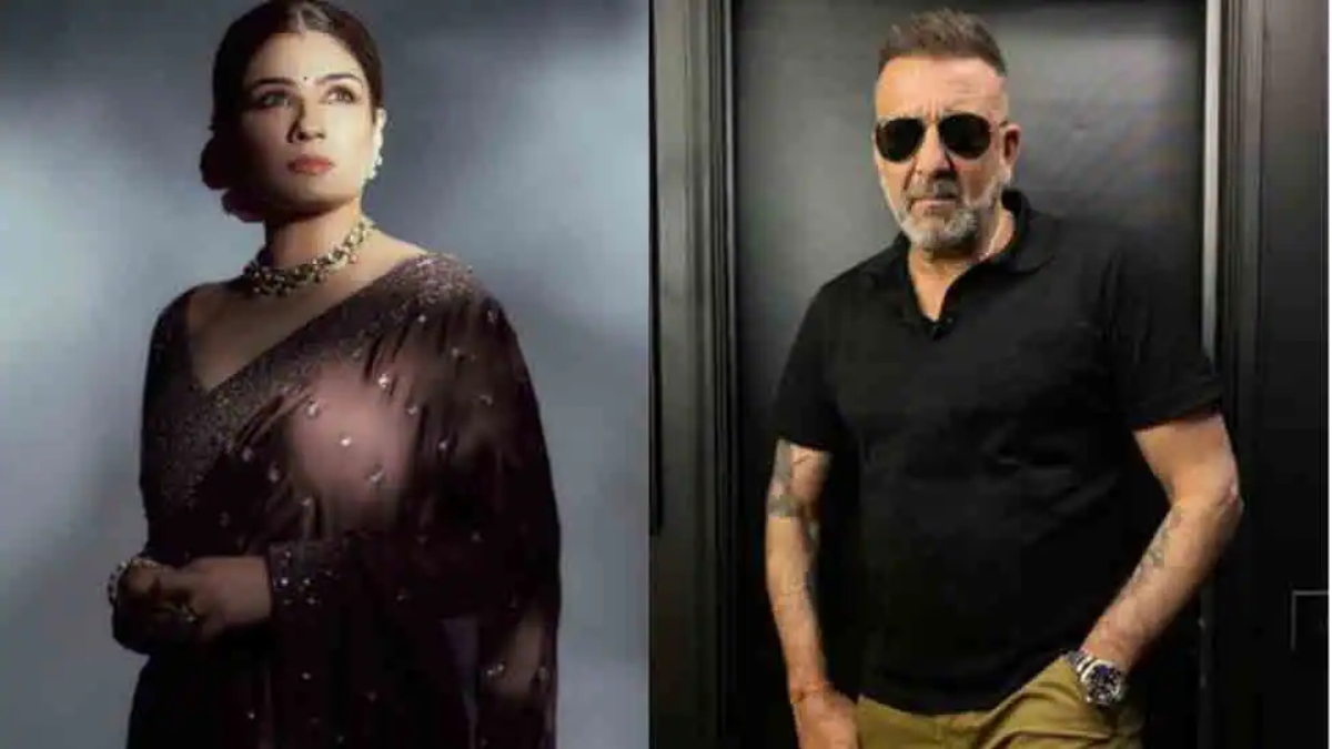 Sanjay Dutt, Raveena Tandon visit Jhalana leopard reserve in Jaipur