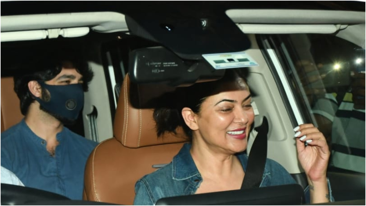 Exes Sushmita Sen and Rohman Shawl snapped together with her daughter in Mumbai after outing, see pics