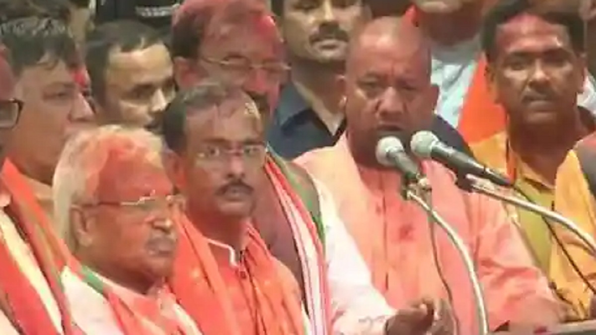 BJP's 'early holi' and a dig at Akhilesh Yadav's 'EVM chori' remark: Yogi Adityanath's victory celebrations