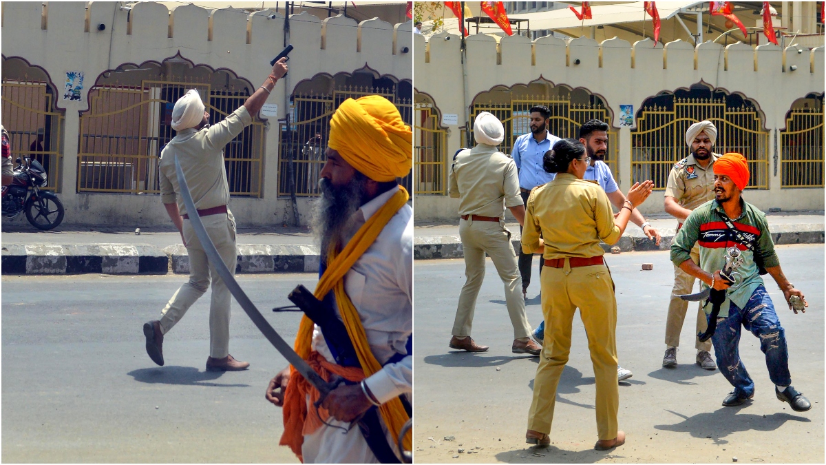 Punjab Patiala clashes Kali Mata temple attack anti-Khalistan ...