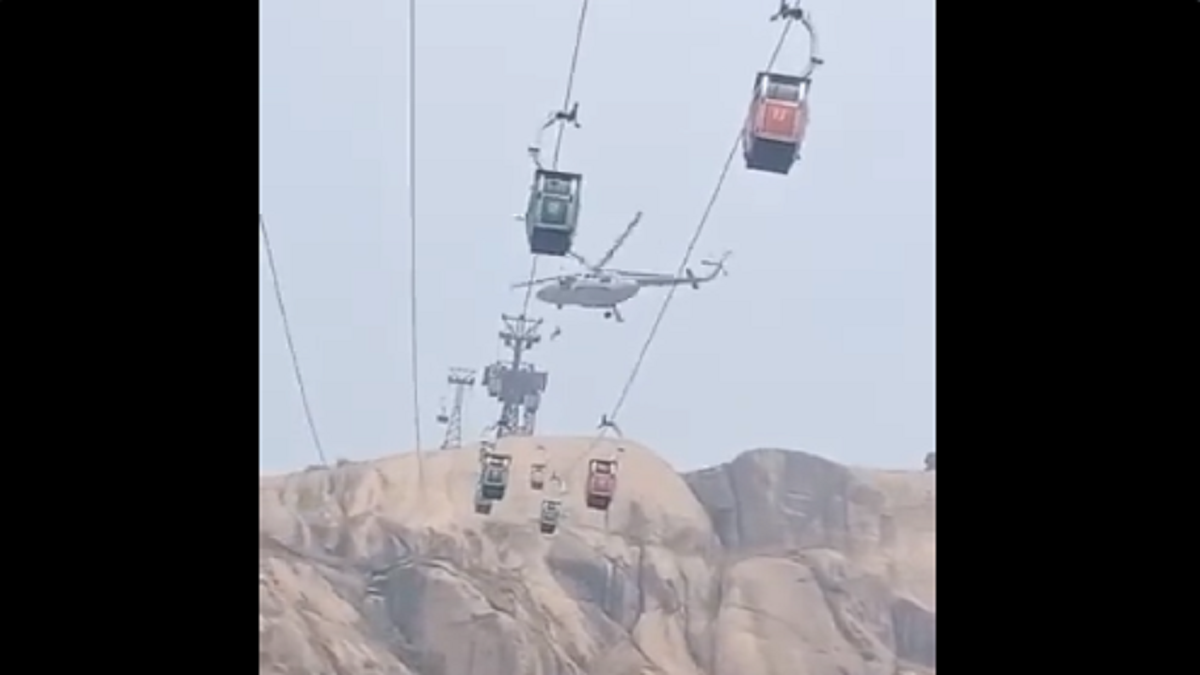 WATCH: IAF deploys Mi17 helicopter for daring rescue ops in Jharkhand's Deoghar ropeway mishap