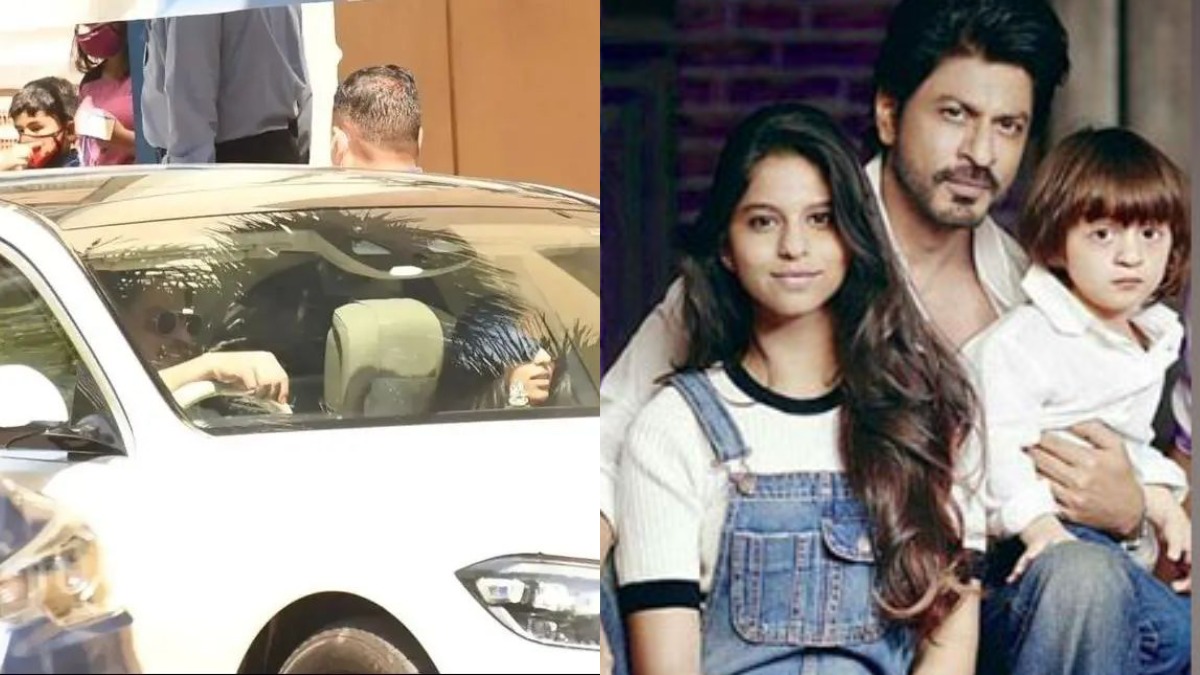 Shah Rukh Khan's weekend drive with kids Suhana, AbRam is all about fun and  smiles! – India TV