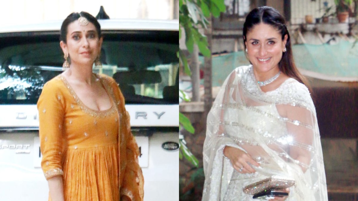 Kapoor sisters Kareena and Karisma make glamourous entry at Ranbir-Alia's  pre-wedding ceremonies | Fashion News â€“ India TV