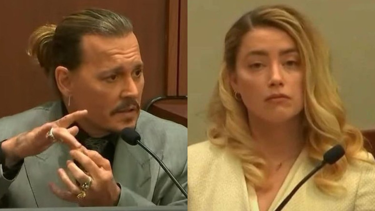 Johnny Depp- Amber Heard trial: Lawyers interrogate Depp over his text ...