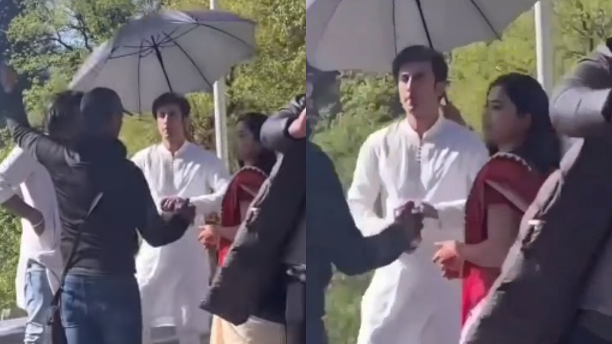 Ranbir Kapoor-Rashmika Mandanna are a sight to behold in leaked video from Animal sets | WATCH