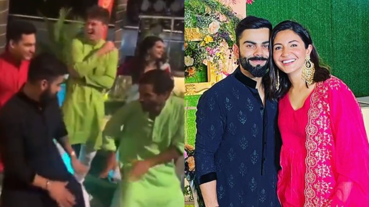 Virat Kohli dances to Oo Antava, poses with wife Anushka Sharma; INSIDE Glenn Maxwell-Vini's reception