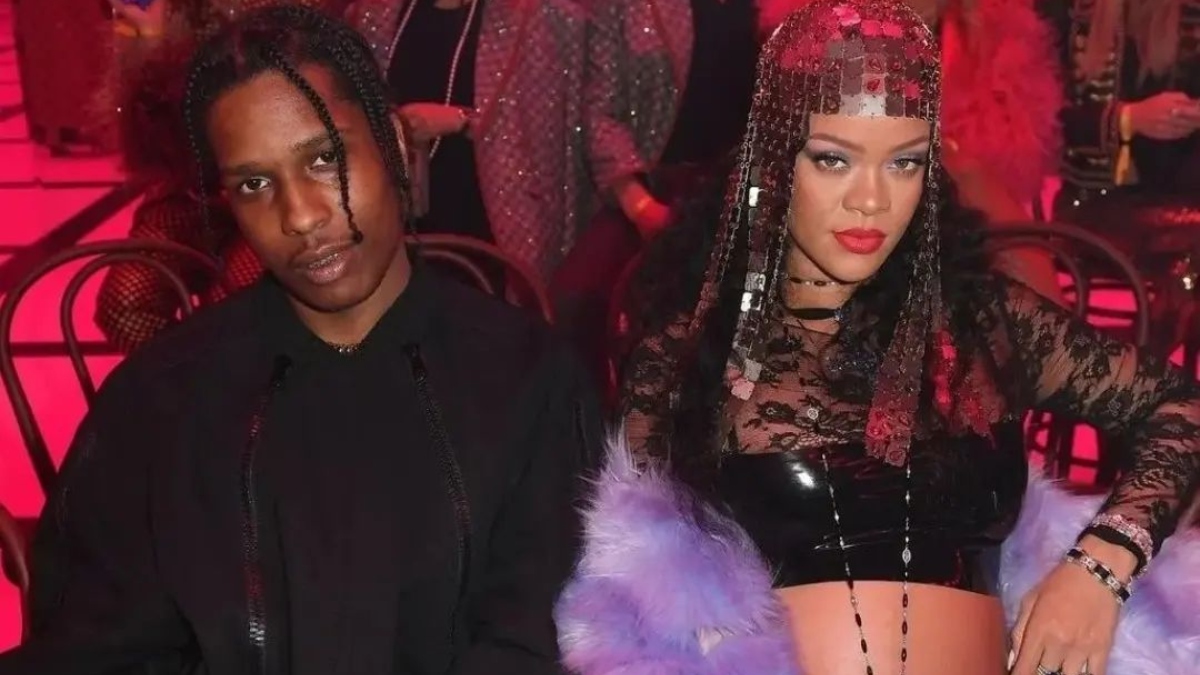 Rihanna In Green Mini Dress With A$AP Rocky In Barbados: Photos