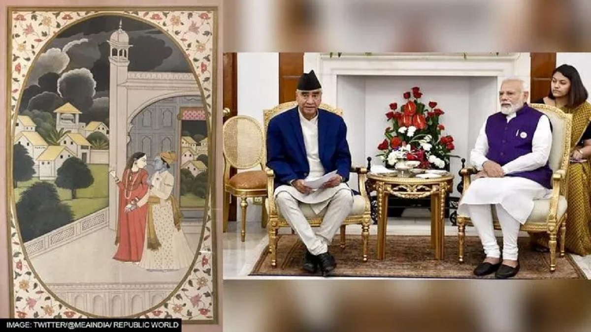 Modi's gift to Deuba: An exquisite Radha, Krishna miniature painting from 'pahari school'