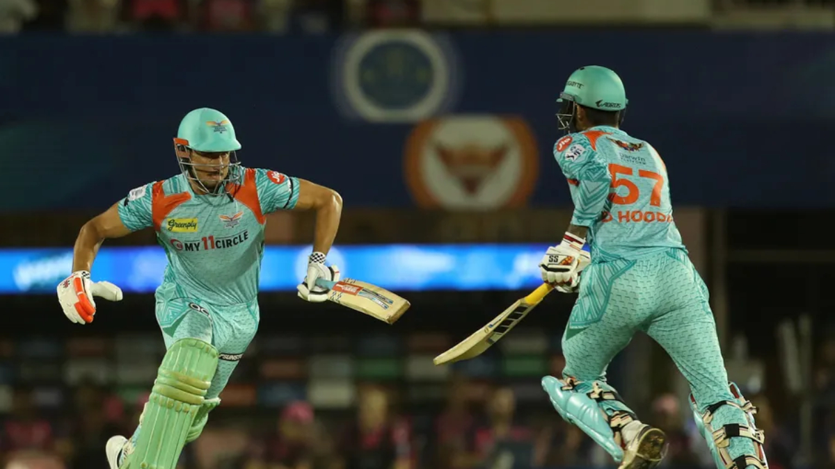 LSG batsmen in action against RR (file photo)