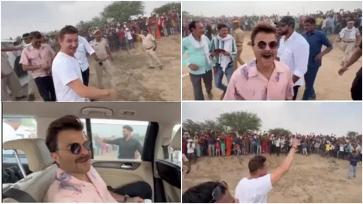 Anil Kapoor, Jeremy Renner engage in funny banter as they continue shooting in India | Watch Video