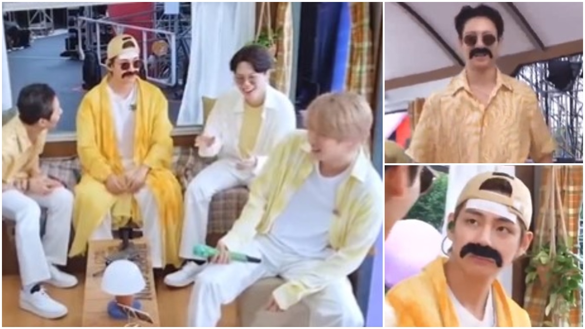 BTS' V and Jungkook's experiment with fake mustaches is leaving ARMY in  splits, watch funny video | Celebrities News – India TV