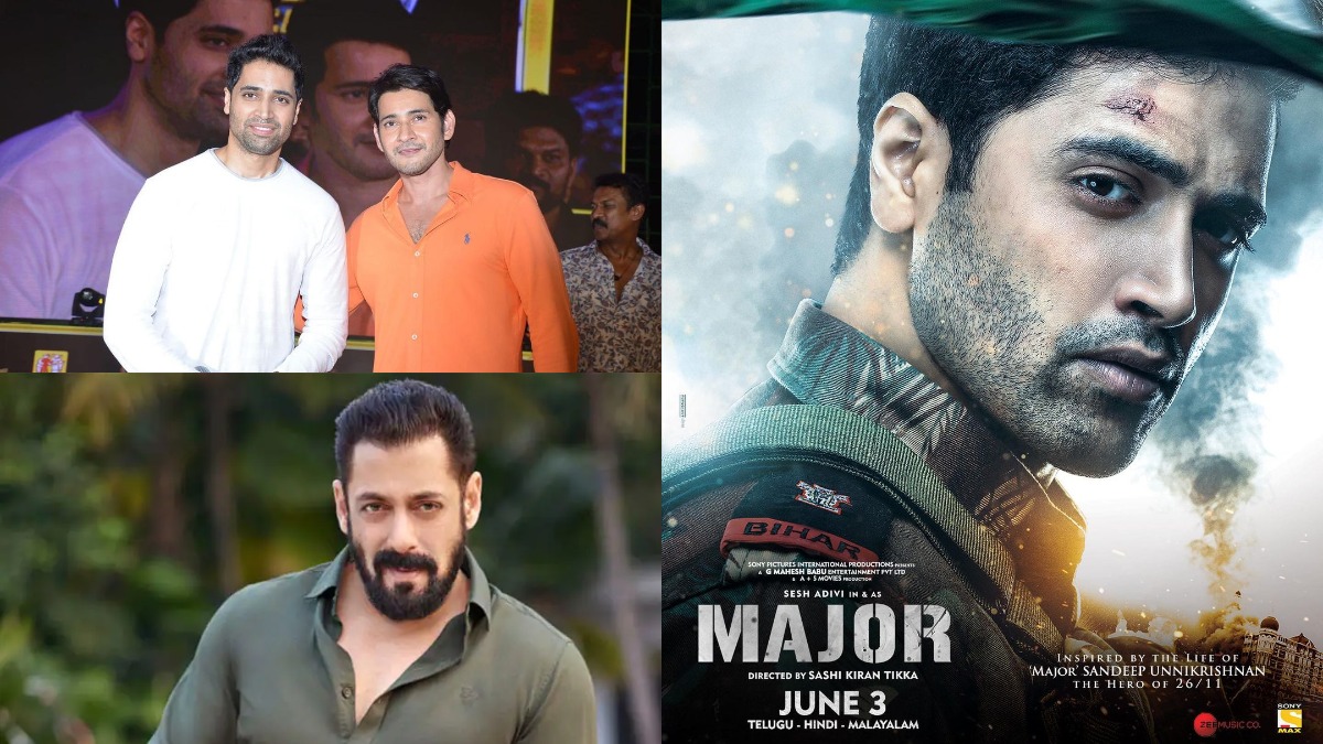 Major Trailer Launch: Salman Khan, Mahesh Babu & Prithviraj launch Adivi Sesh's film trailer in 3 languages