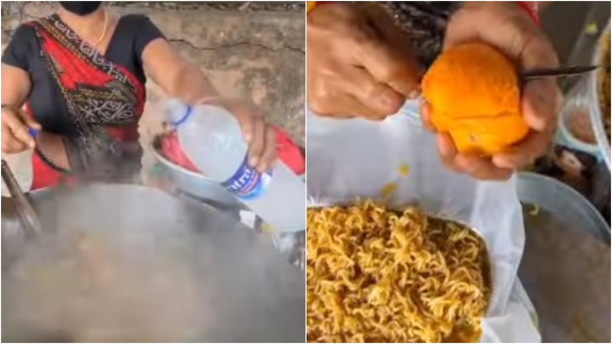 Mango Maggi: Netizens react as food seller mixes two favourite food items of Indians