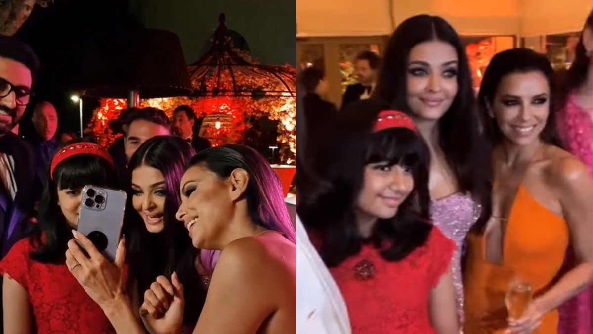Aishwarya Rai Bachchan & Aaradhya video chat with Eva Longoria's son at  Cannes party | VIDEO | Celebrities News â€“ India TV