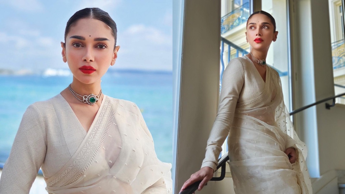 Aditi Rao Hydari is a vision in white as she makes her Cannes debut in ...