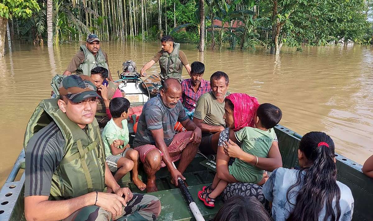 Assam flood: IAF airlifts stranded locals as rescue ops continue; wet spell to peak tomorrow