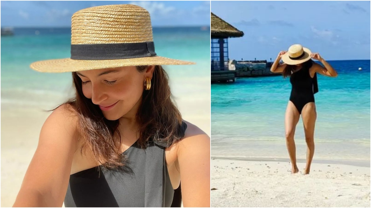 Anushka Sharma looks smothering hot as she 'shyly' rocks a bikini on beach  vacation, see pics â€“ India TV