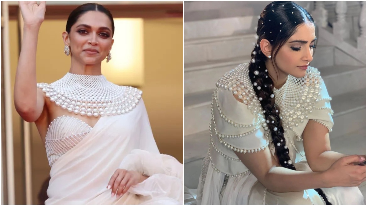 Pearl bustier to hair accessory, Deepika Padukone and Sonam Kapoor redefine  styling goals | Fashion News – India TV