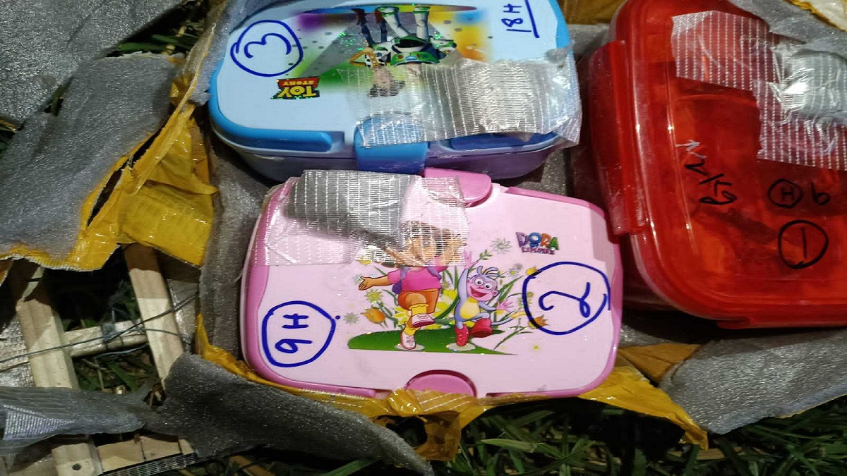 Magnetic IEDs packed inside tiffin boxes dropped by drone along border area in Jammu