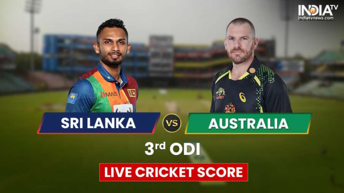 LIVE AUS vs SL 3rd ODI, Live Score Latest Updates Australia set target of 292 for Sri Lanka Cricket News