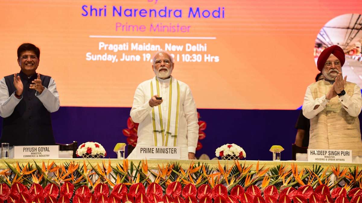 PM Modi inaugurates six-lane Pragati Maidan Integrated Transit Corridor ...