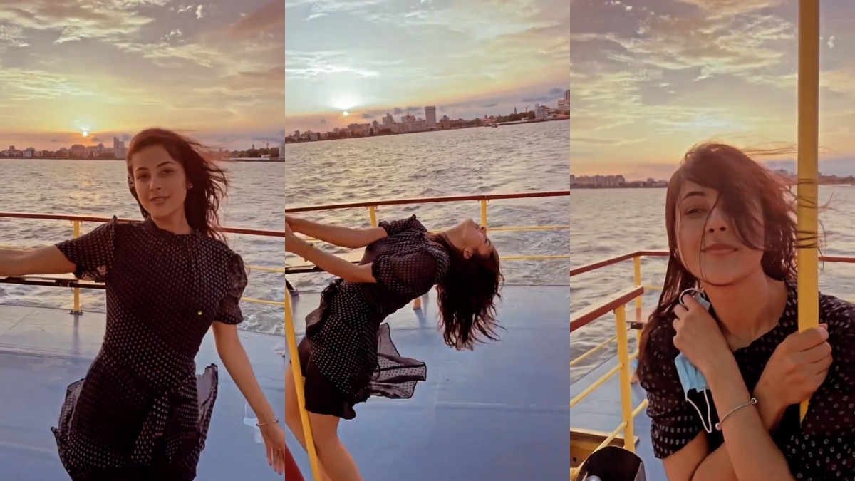 Video of Shehnaaz Gill doing pole dance on yacht goes viral; you can't take your eyes off her| WATCH