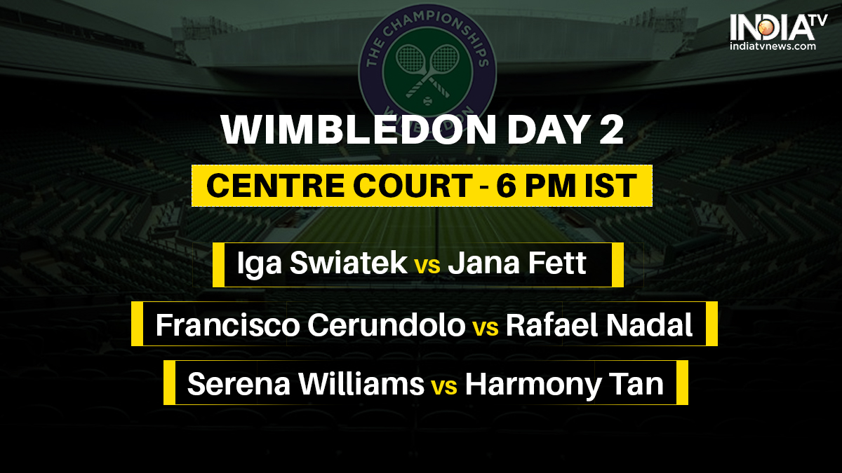 wimbledon order of play today matches live streaming details how to