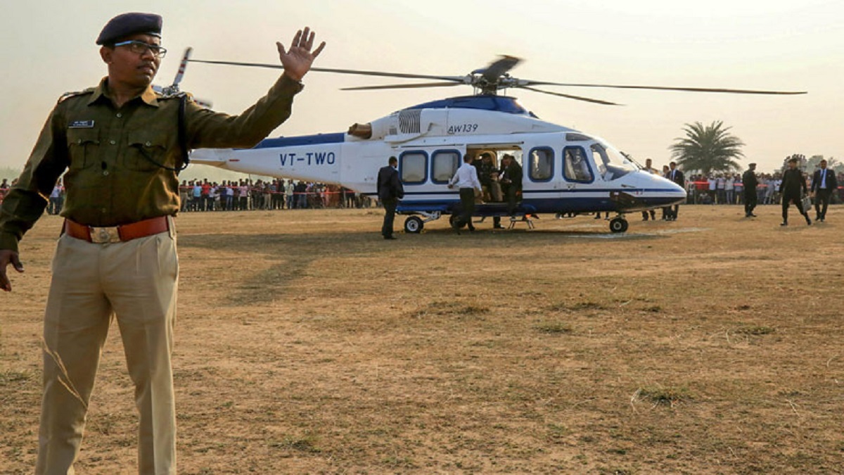 Uttar Pradesh: CM Yogi Adityanath's chopper makes emergency landing in Varanasi hitting bird