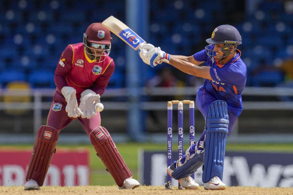 Shubman Gill in action