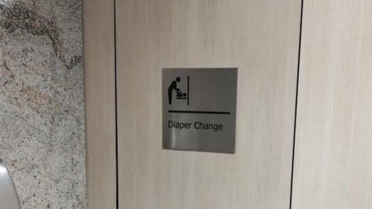 VIRAL There's diaper changing station in men's washroom at Bengaluru
